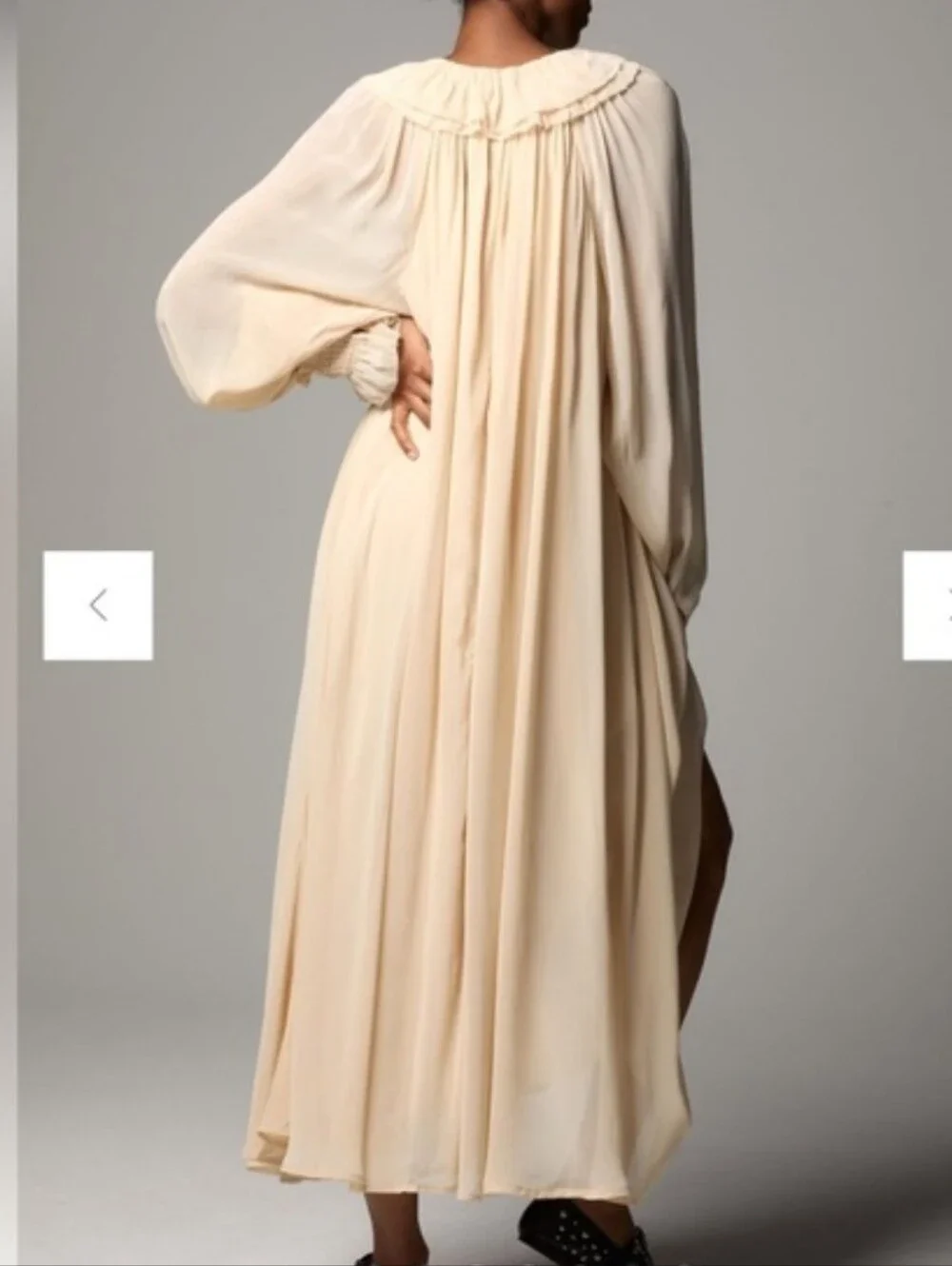 NWT Anthropologie Maxi V-Neck Dress - Picture 2 of 9